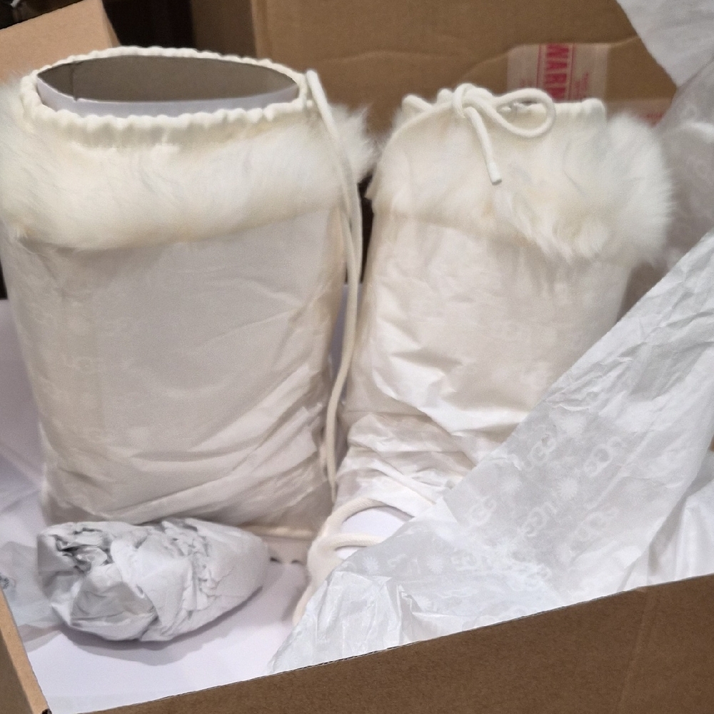 UGG White Classic Tall Chalet Boots
